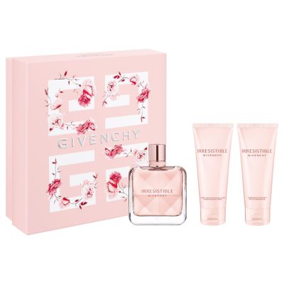 GIVENCHY IRRESISTIBLE WOMEN 3PSC. GIFT SET WITH 80ML / 2.70 OZ EDP + 75ML / 2.53 OZ BL + 75ML / 2.53 OZ SG