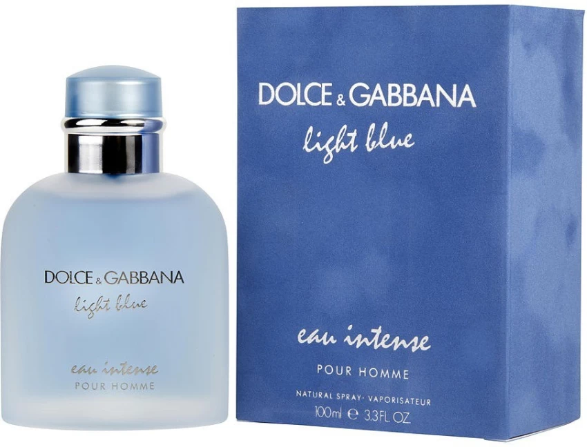 DOLCE & GABBANA LIGHT BLUE EAU INTENSE MEN 100ML / 3.38 OZ EDP SPRAY