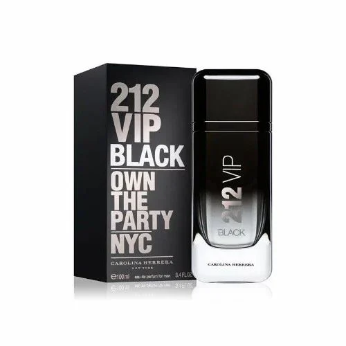 CAROLINA HERRERA 212 VIP BLACK MEN 100ML / 3.38 OZ EDP SPRAY