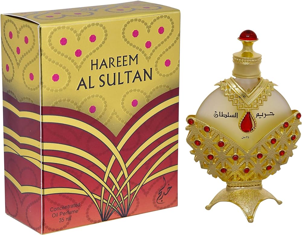 HAREEM AL SULTAN GOLD 35ML / 1.18 OZ CONCENTRATED OIL PERFUME + 20ML / 0.67 OZ HAREEM AL SULTAN EDP BY KHADLAJ