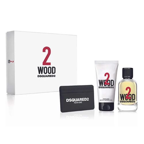 DSQUARED2 WOOD POUR FEMME 3PSC GIFT SET 50ML / 1.69 OZ EDT + 50ML / 1.69 OZ BL + 50ML / 1.69 OZ SG