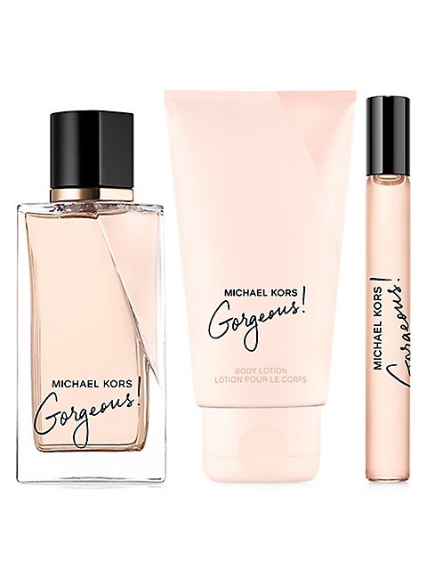 MICHAEL KORS GORGEOUS WOMEN 3PCS GIFT SET WITH 100ML / 3.38 OZ EDP + 100ML / 3.38 OZ BL + BAG