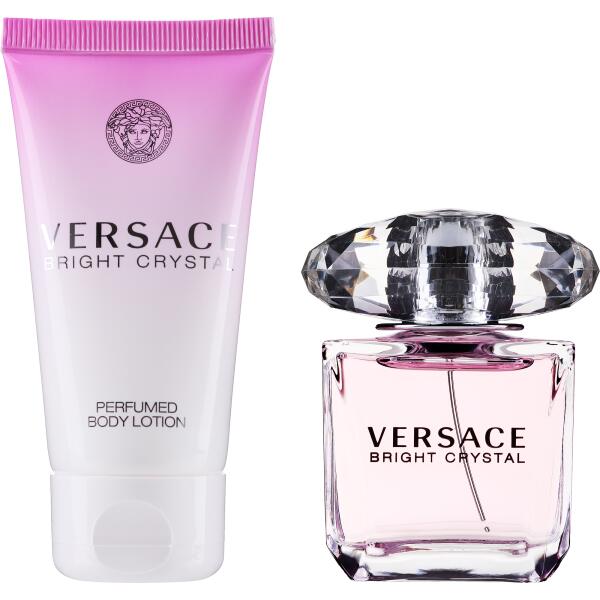 VERSACE BRIGHT CRYSTAL WOMEN 2 PSC GIFT SET WITH 50ML / 1.69 OZ EDT + B/LOTION 100ML / 3.38 OZ 