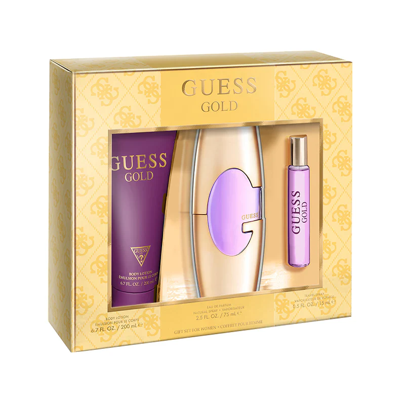GUESS NIGHT MEN 3 PSC. GIFT SET WITH 100ML / 3.38 OZ EDT + 220ML / 7.43 OZ BS + 200ML / 6.76 OZ SG